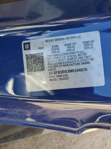 2021 CHEVROLET CAMARO LS - 1G1FB1RS3M0104575