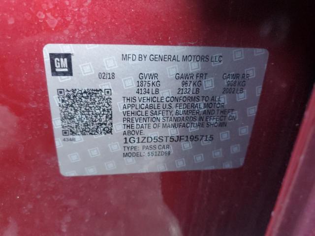 2018 CHEVROLET MALIBU LT - 1G1ZD5ST5JF195715