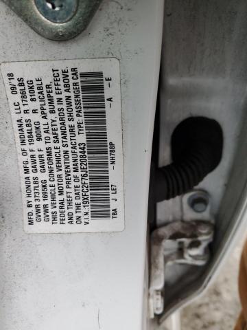 2018 HONDA CIVIC EX - 19XFC2F76JE208443