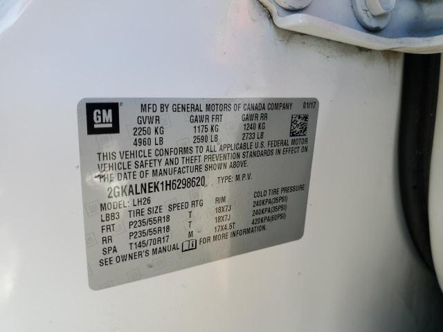 2017 GMC TERRAIN SL - 2GKALNEK1H6298620
