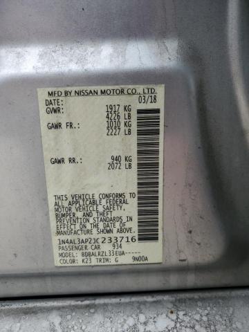 2018 NISSAN ALTIMA 2.5 #3292353277