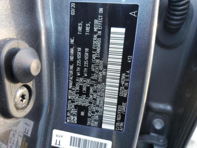 2020 TOYOTA HIGHLANDER - 5TDCZRAH0LS014204