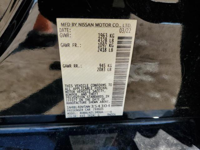 2022 NISSAN ALTIMA SV - 1N4BL4DV5NN354304