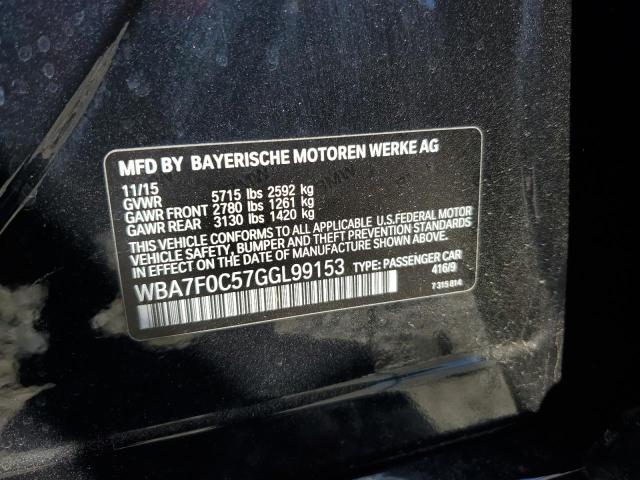 2016 BMW 750 I - WBA7F0C57GGL99153