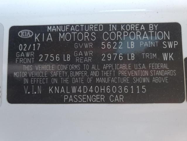 2017 KIA K900 KNALW4D40H6036115