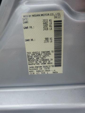 2022 NISSAN ALTIMA SV - 1N4BL4DW5NN366378
