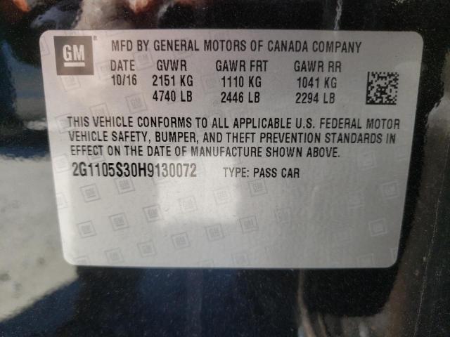 2017 CHEVROLET IMPALA LT - 2G1105S30H9130072