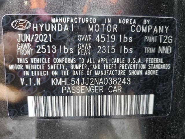 2022 HYUNDAI SONATA HYB - KMHL54JJ2NA038243