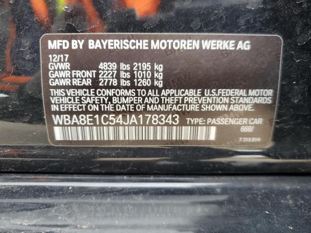 2018 BMW 330E WBA8E1C54JA178343