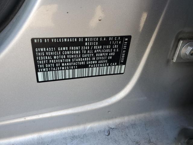 2015 VOLKSWAGEN JETTA SE - 3VWD17AJ5FM251811