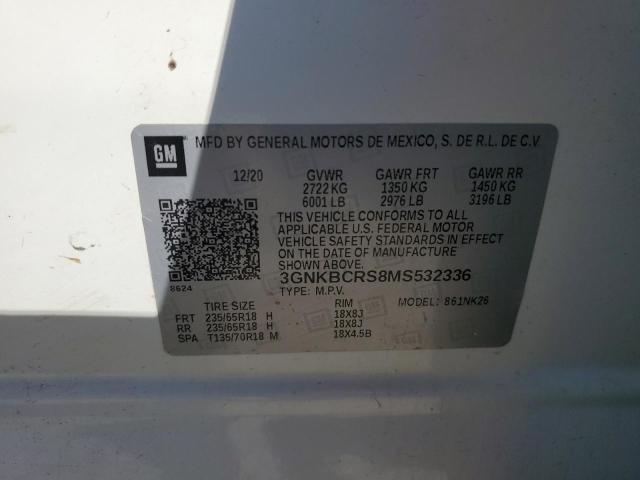 2021 CHEVROLET BLAZER 2LT - 3GNKBCRS8MS532336