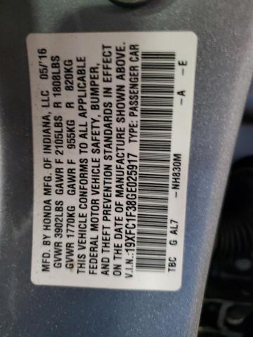 2016 HONDA CIVIC EX - 19XFC1F38GE025917