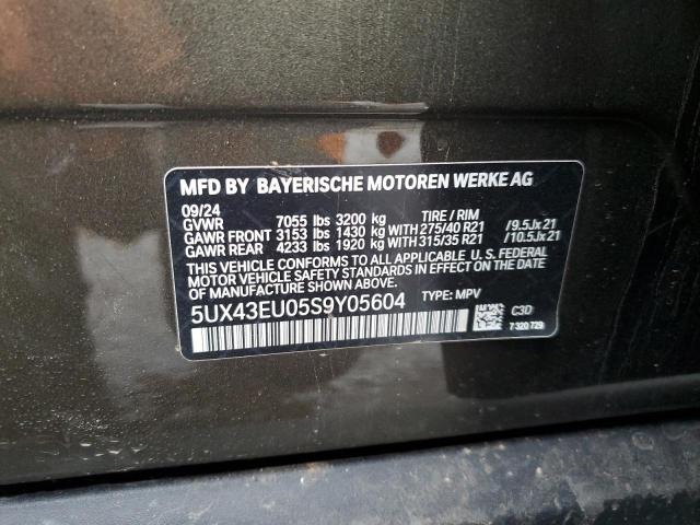 2025 BMW X5 XDRIVE5 - 5UX43EU05S9Y05604
