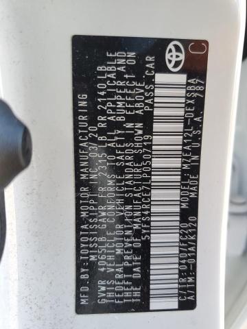 2020 TOYOTA COROLLA SE - 5YFS4RCE7LP050719