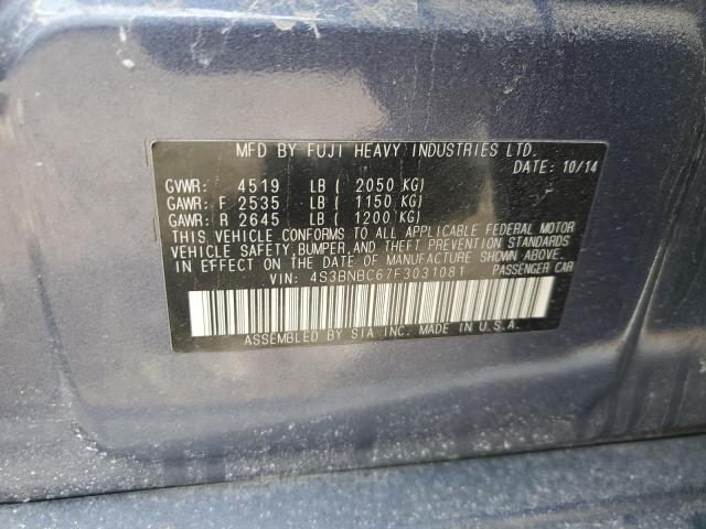 2015 SUBARU LEGACY 2.5 - 4S3BNBC67F3031081