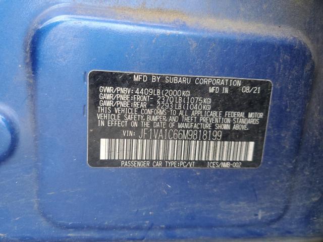 2021 SUBARU WRX PREMIU - JF1VA1C66M9818199