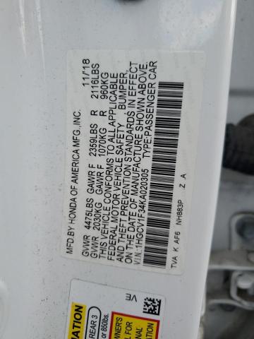 2019 HONDA ACCORD SPO - 1HGCV1F34KA020305