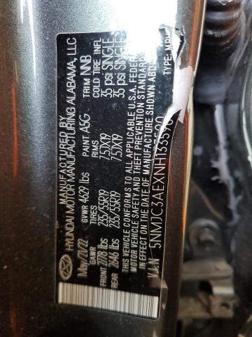 2022 HYUNDAI TUCSON SEL - 5NMJC3AEXNH133590