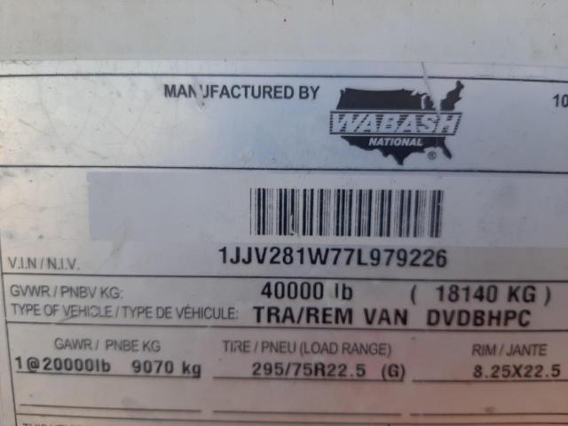 2007 WABASH TRA/REMVAN #3109059263