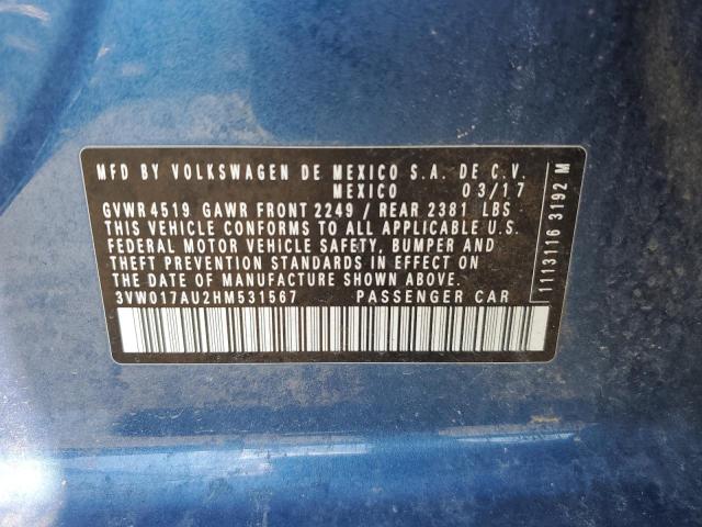2017 VOLKSWAGEN GOLF SPORT - 3VW017AU2HM531567