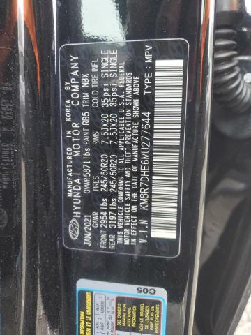 2021 HYUNDAI PALISADE C - KM8R7DHE6MU277644