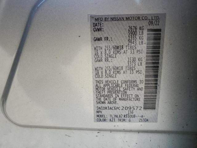 2023 NISSAN PATHFINDER - 5N1DR3AC6PC209572