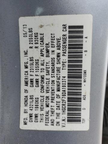 2013 HONDA ACCORD EX - 1HGCR2F76DA190374