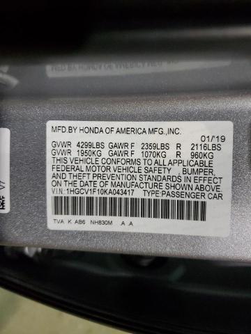 2019 HONDA ACCORD LX - 1HGCV1F10KA043417