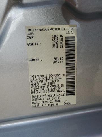 2023 NISSAN ALTIMA SV - 1N4BL4DV3PN335740
