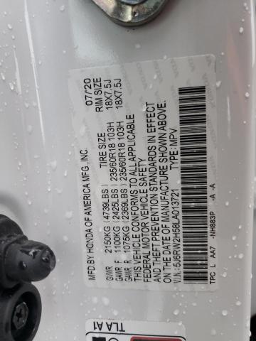2020 HONDA CR-V EX 5J6RW2H58LA013721
