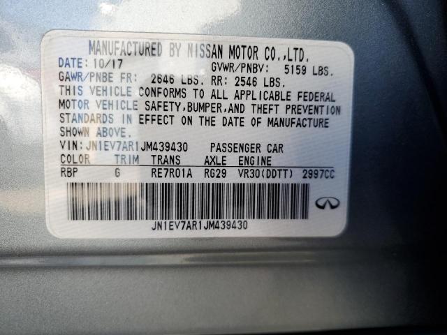 2018 INFINITI Q50 LUXE - JN1EV7AR1JM439430