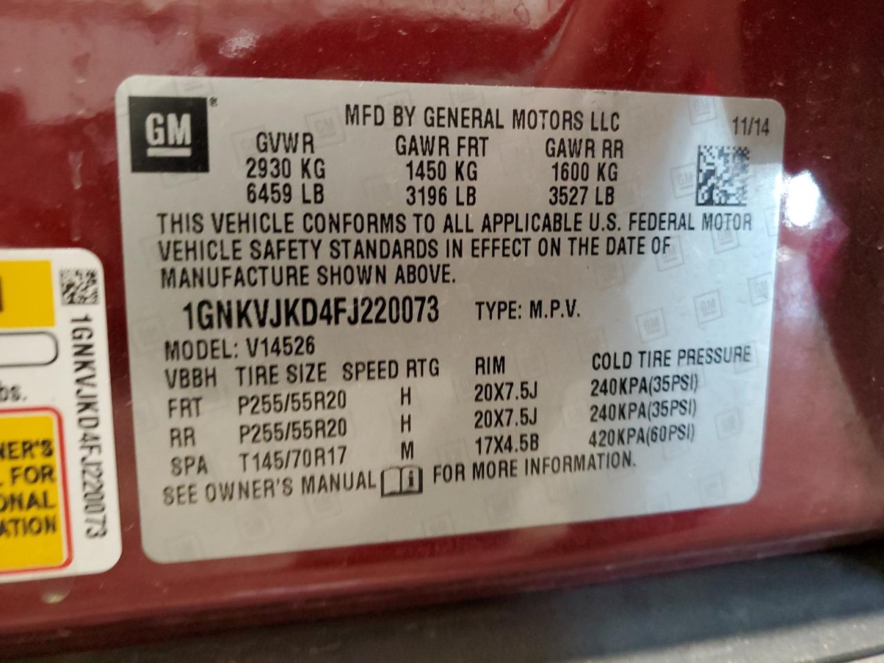 CHEVROLET TRAVERSE LTZ