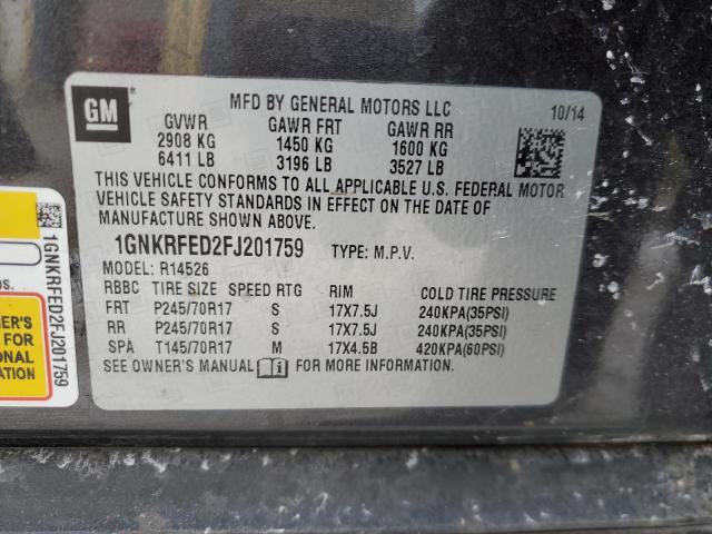 2015 CHEVROLET TRAVERSE L - 1GNKRFED2FJ201759