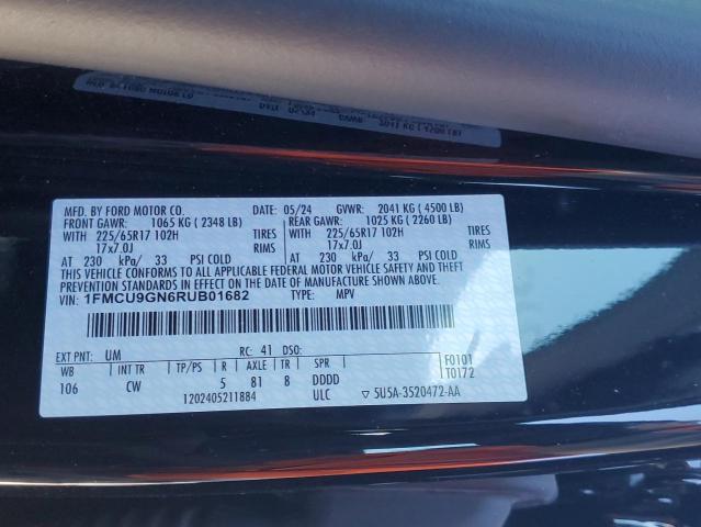2024 FORD ESCAPE ACT - 1FMCU9GN6RUB01682