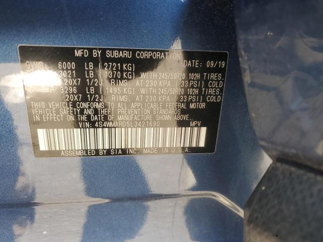 2020 SUBARU ASCENT TOU 4S4WMARD5L3421690