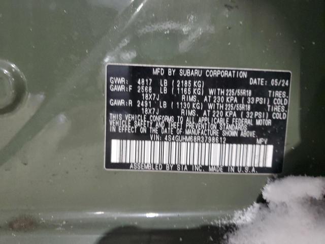 2024 SUBARU CROSSTREK - 4S4GUHM68R3798612