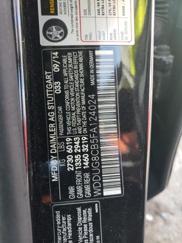 2015 MERCEDES-BENZ S 550 - WDDUG8CB5FA124024
