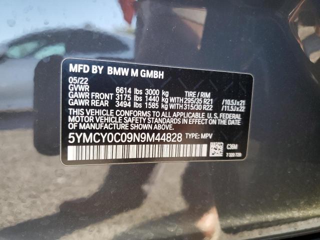 2022 BMW X6 M 5YMCY0C09N9M44828