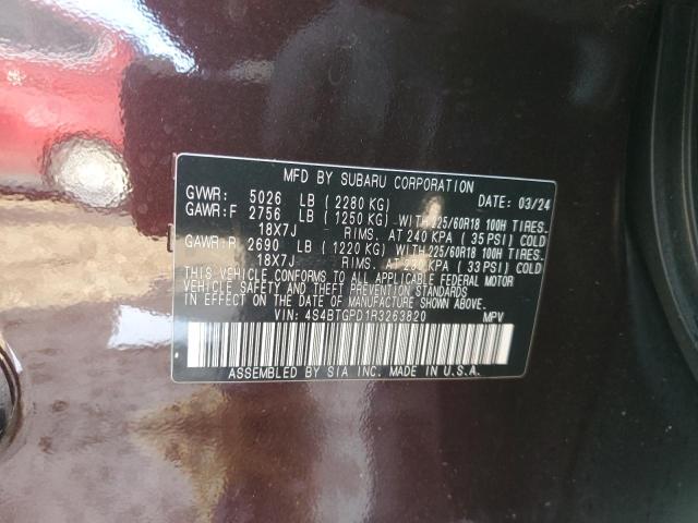 2024 SUBARU OUTBACK TO 4S4BTGPD1R3263820