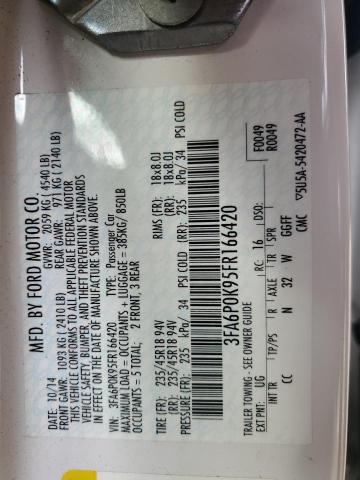 2015 FORD FUSION TIT - 3FA6P0K95FR166420