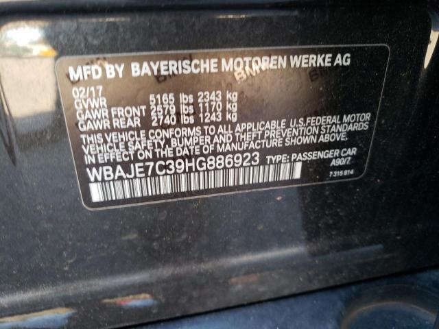 2017 BMW 540 XI WBAJE7C39HG886923