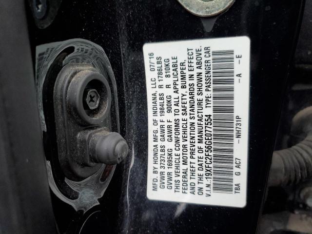 2016 HONDA CIVIC LX - 19XFC2F56GE077554