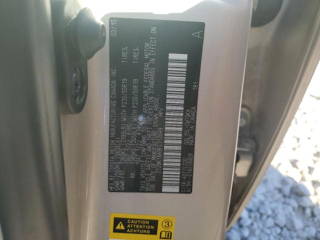 2015 LEXUS RX 350 BAS 2T2BK1BA9FC312049