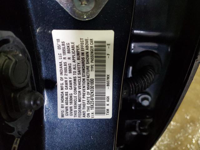 2019 HONDA INSIGHT TO 19XZE4F92KE001800
