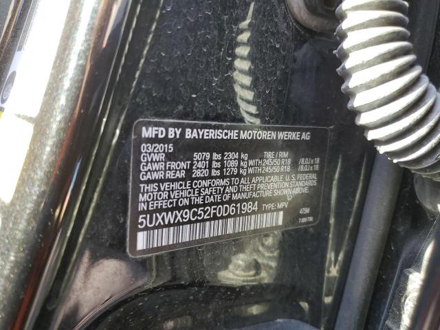 2015 BMW X3 XDRIVE2 - 5UXWX9C52F0D61984