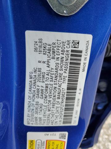 2024 HONDA CIVIC LX - 2HGFE2F27RH596217