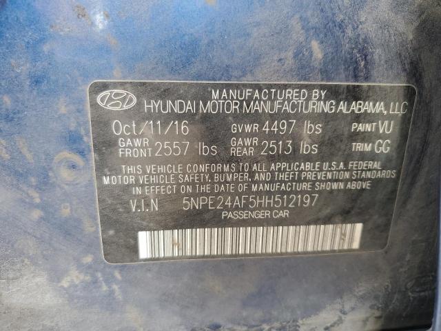 2017 HYUNDAI SONATA SE - 5NPE24AF5HH512197