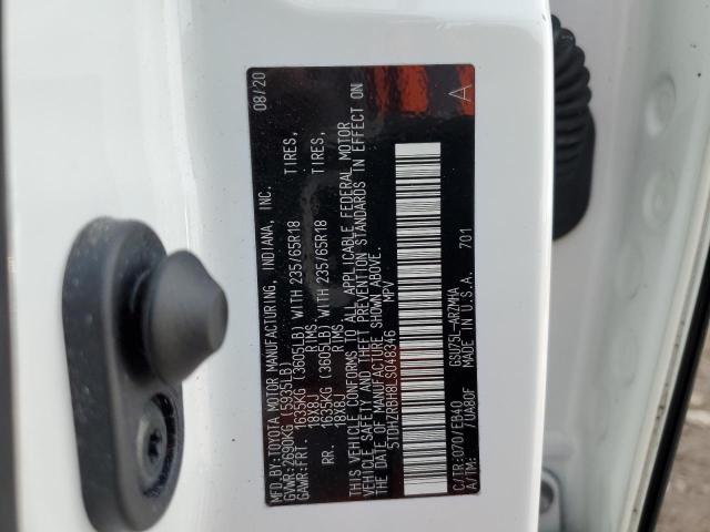 2020 TOYOTA HIGHLANDER - 5TDHZRBH8LS048346