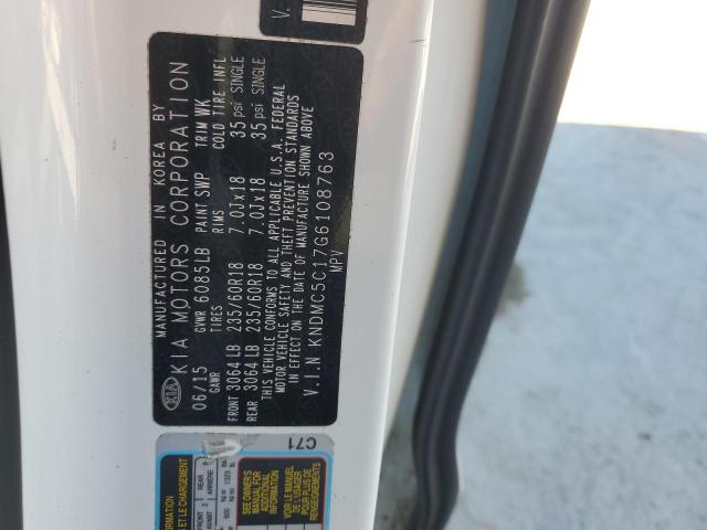 2016 KIA SEDONA EX - KNDMC5C17G6108763