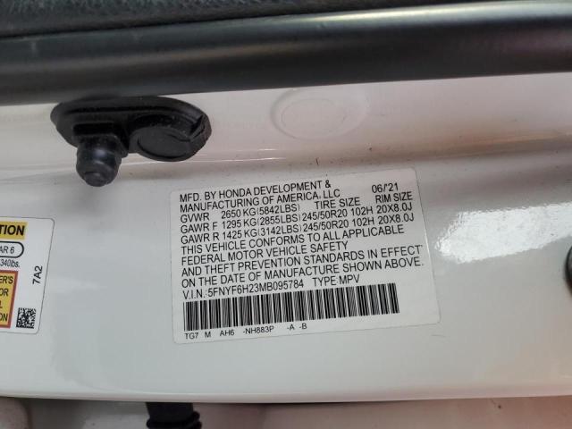 2021 HONDA PILOT SE 5FNYF6H23MB095784